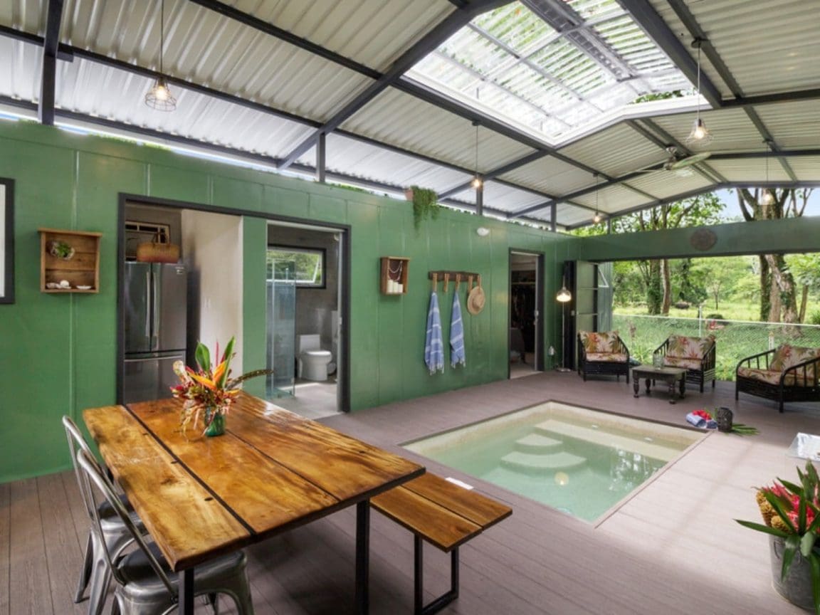 This 2Bedroom Shipping Container House in Costa Rica Has Epic Salt
