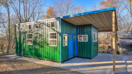 This Repurposed Steel Shipping Containers Happy Twogether Provides More Traditional House Layout
