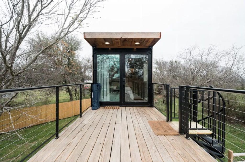 the helm a two story tiny house made out of shipping containers 16