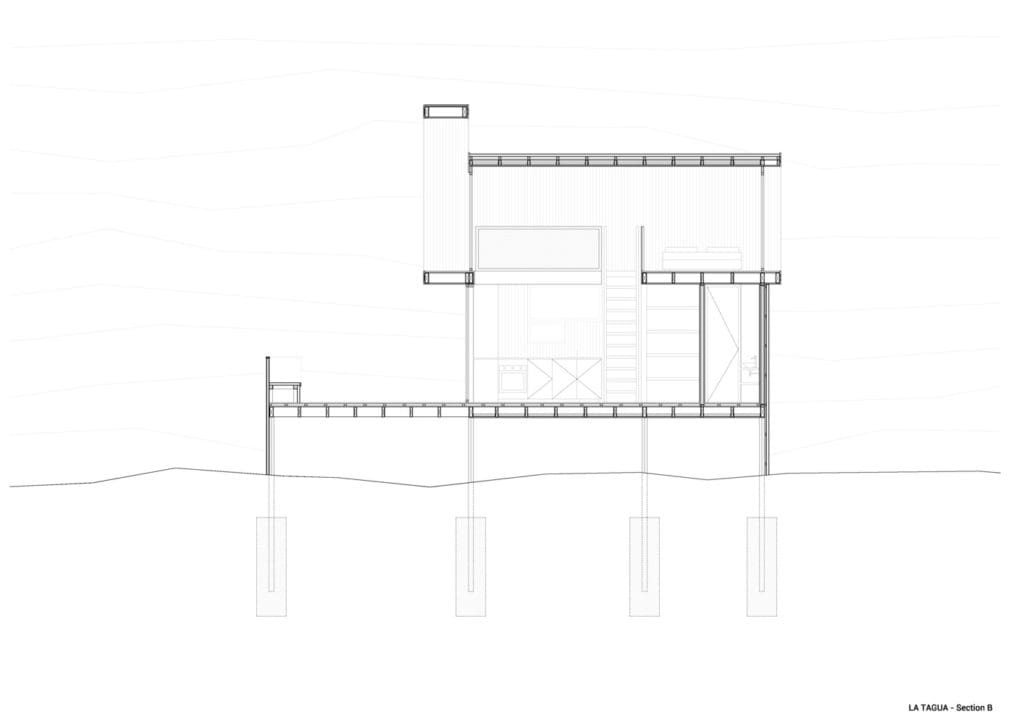 Two-story Beach House Cabin with Floor Plans: Perfect for Your Vacation 9 La Loica and La Tagua two story cabin floor plan 4