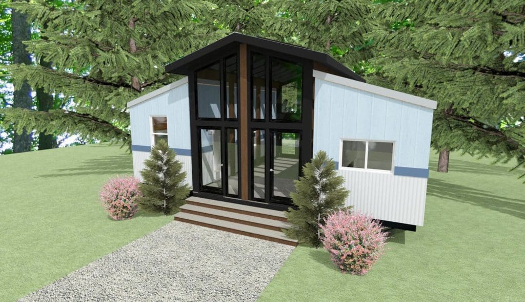 The Ohana - Two Tiny Houses Connected By A Sunroom 4 the ohana tiny house house plan