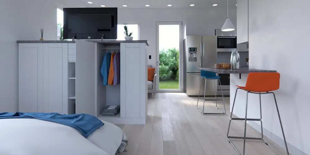 A Look Inside Elon Musk's $50,000 Prefab Tiny House 8 interior of the casita prefab tiny house