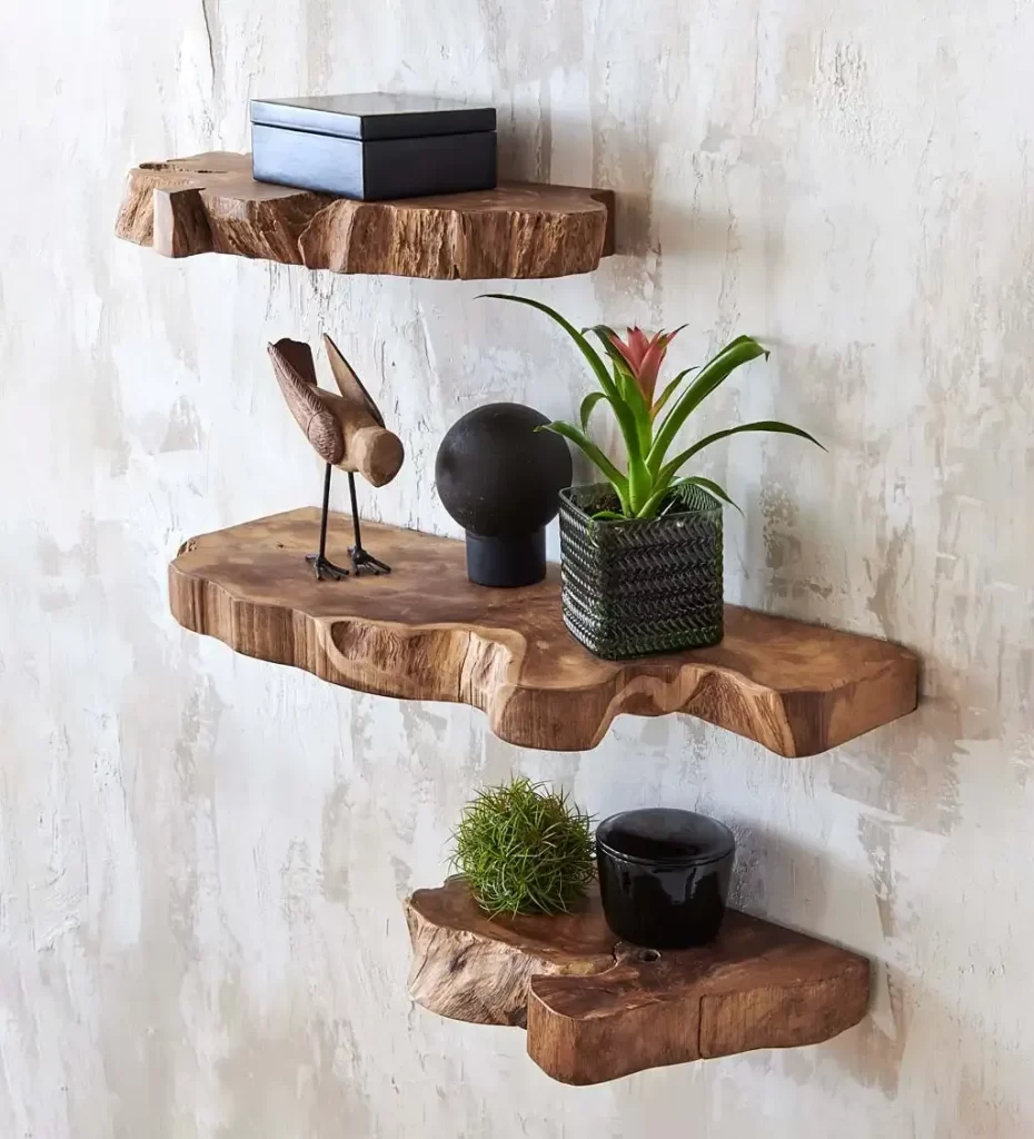 20 Amazing Wood Root Furniture Pieces That Bring Nature Indoors 10 Unique floating root shelf