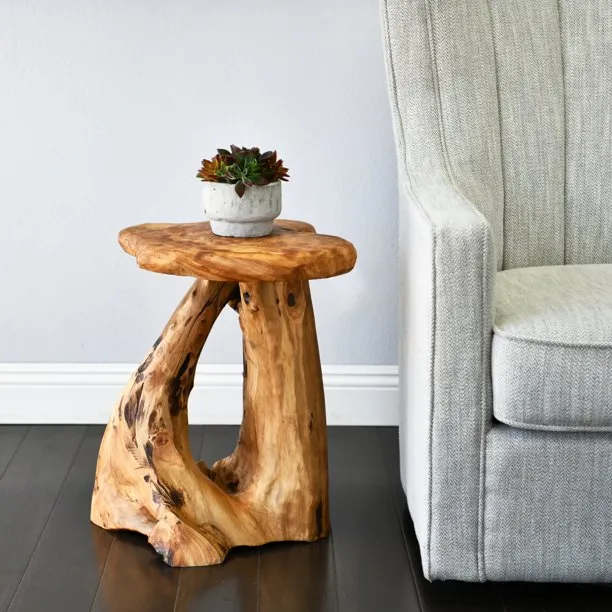 20 Amazing Wood Root Furniture Pieces That Bring Nature Indoors 11 Lovely reclaimed wood root side table