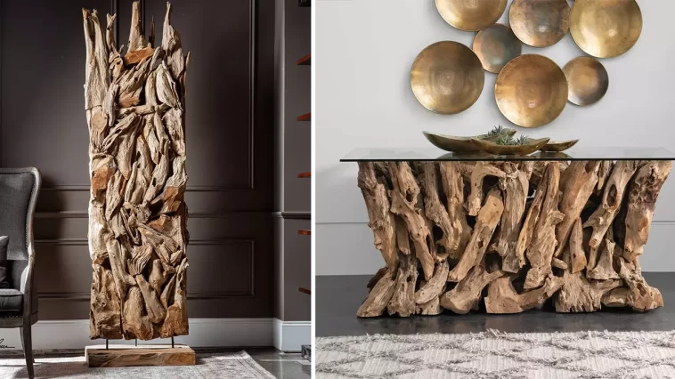 Here, we present a curated selection of 20 incredible wood root furniture pieces spanning various styles and functions.