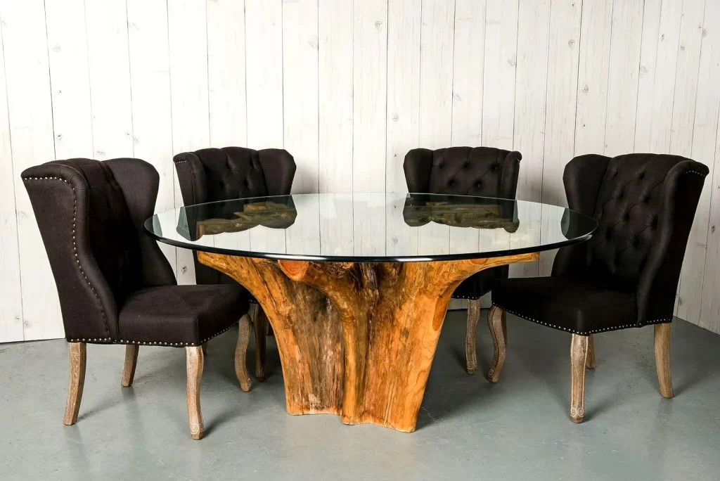 20 Amazing Wood Root Furniture Pieces That Bring Nature Indoors 3 Live Edge Root Dining Table