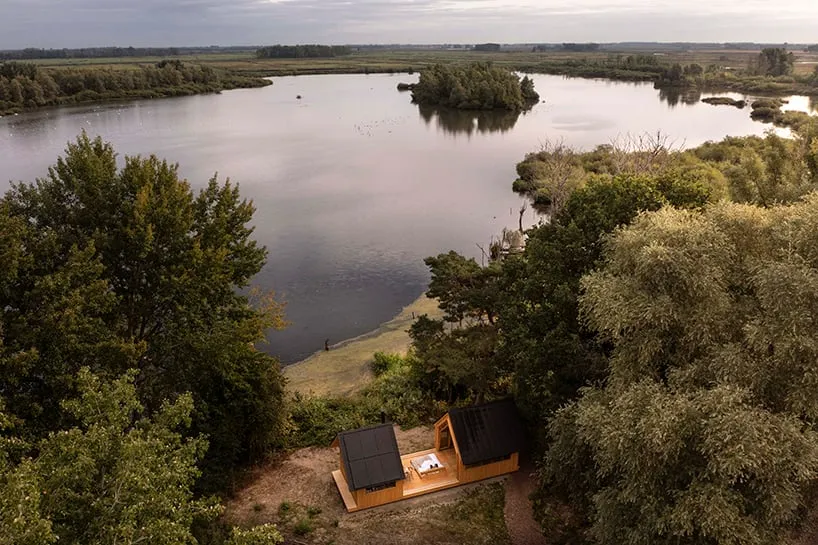 The Innovative Wooden Cabin: A Sliding Double-Shell Design by Caspar Schols 7 A wooden cabin designed to withstand diverse weather conditions and provide year-round comfort.