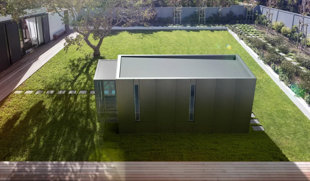 A space-saving Kasita modular prefab home with smart home integration.